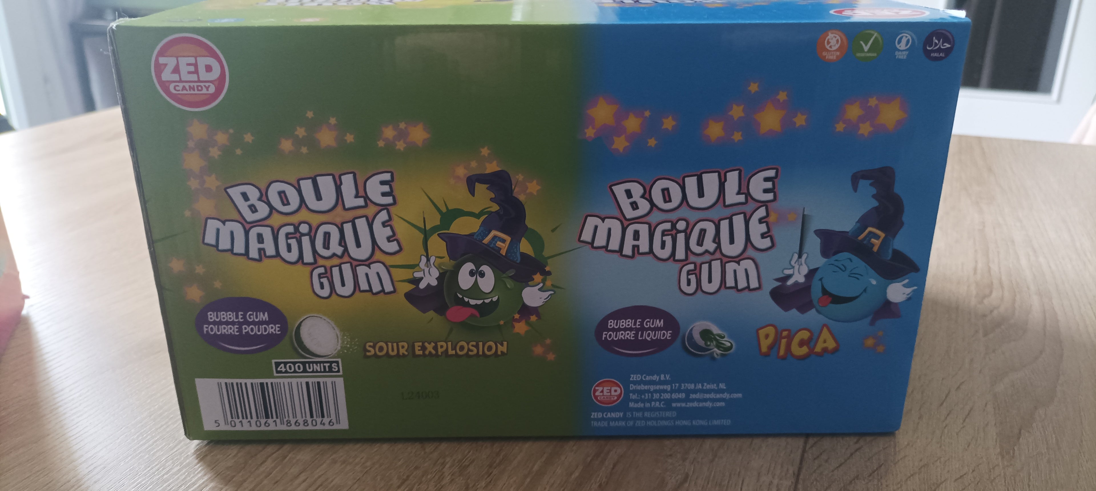 Boule Magique Gum - Lot de 4 étuis de 2 Bubble Gum Fourrés ✅ Halal | ZED Candy - Bonbons | Sweet's Family