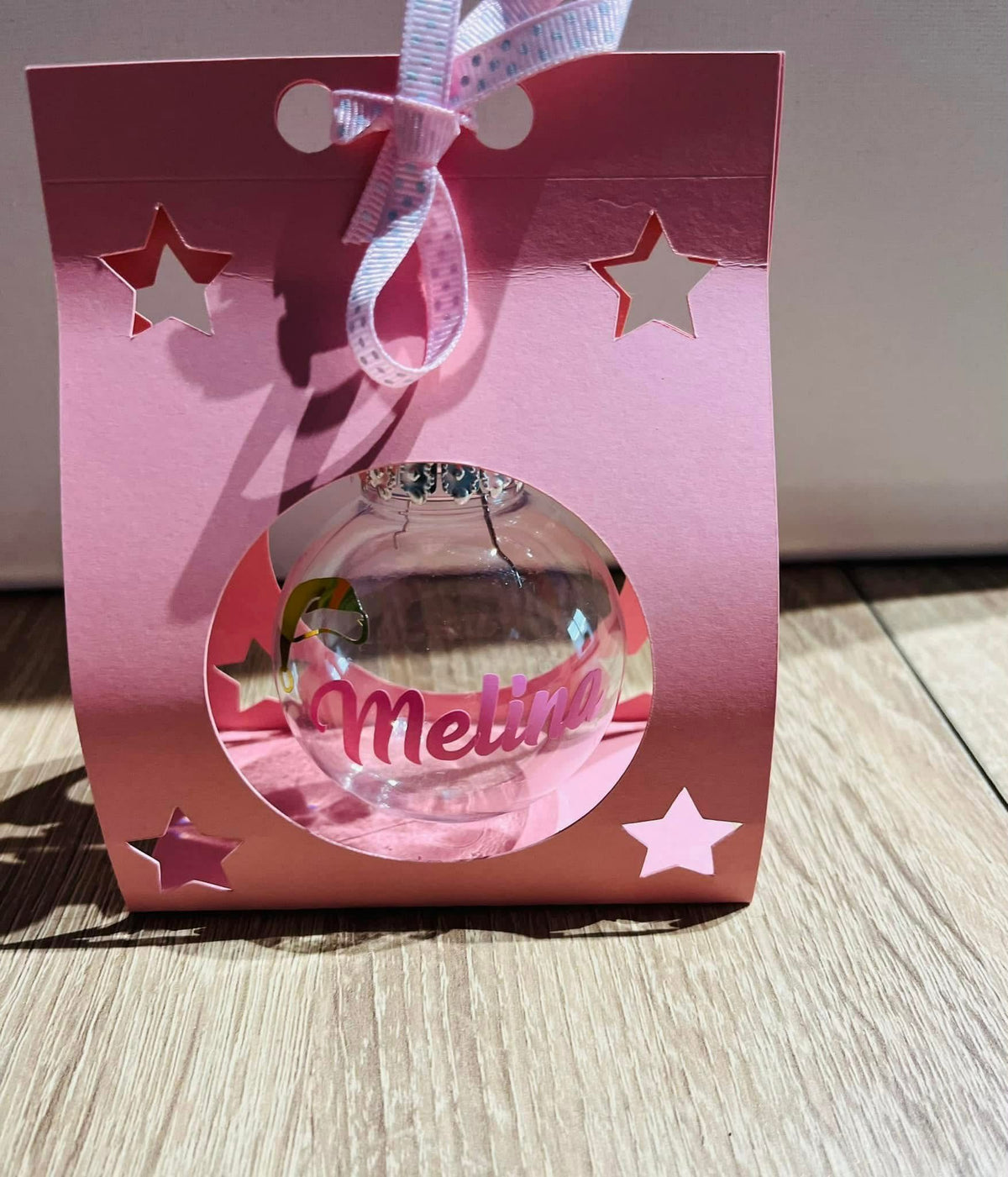 Boule de Noël personnalisable avec boîte cadeau - Bonbons | Sweet's Family