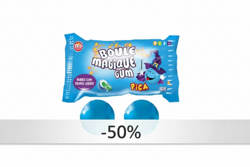 Boule Magique Gum - en etuis 2 Bubble Gum Fourrés ✅ Halal | ZED Candy - Bonbons | Sweet's Family