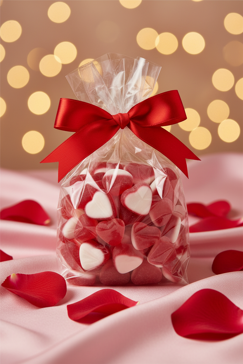 DULCEPLUS Petits Cœurs Fraise-Crème