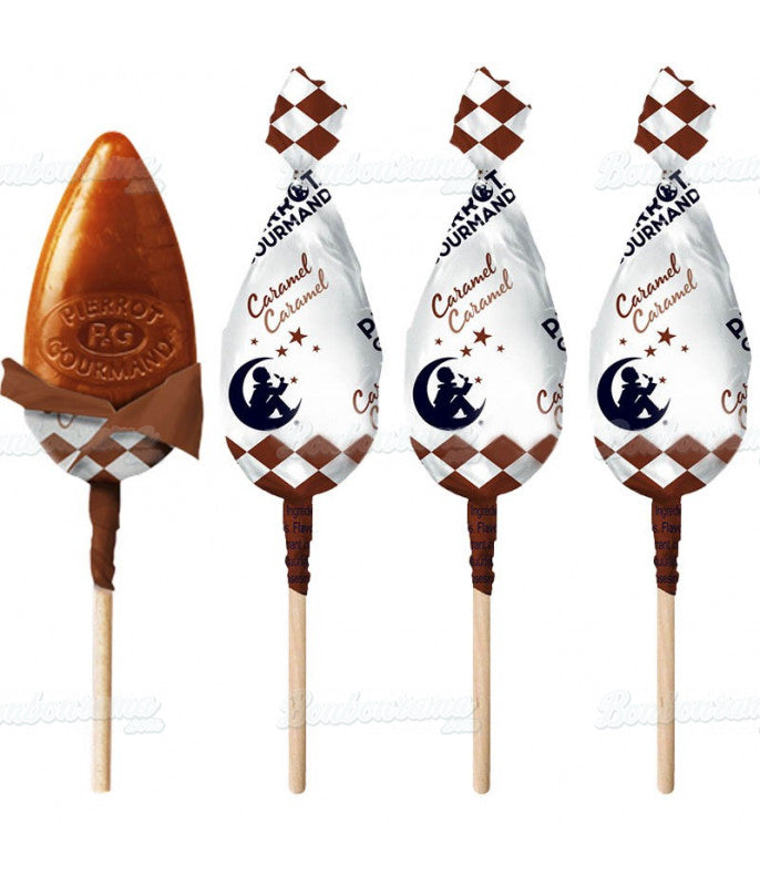 Sucette Pierrot Gourmand Caramel au Lait Frais - Bonbons | Sweet's Family