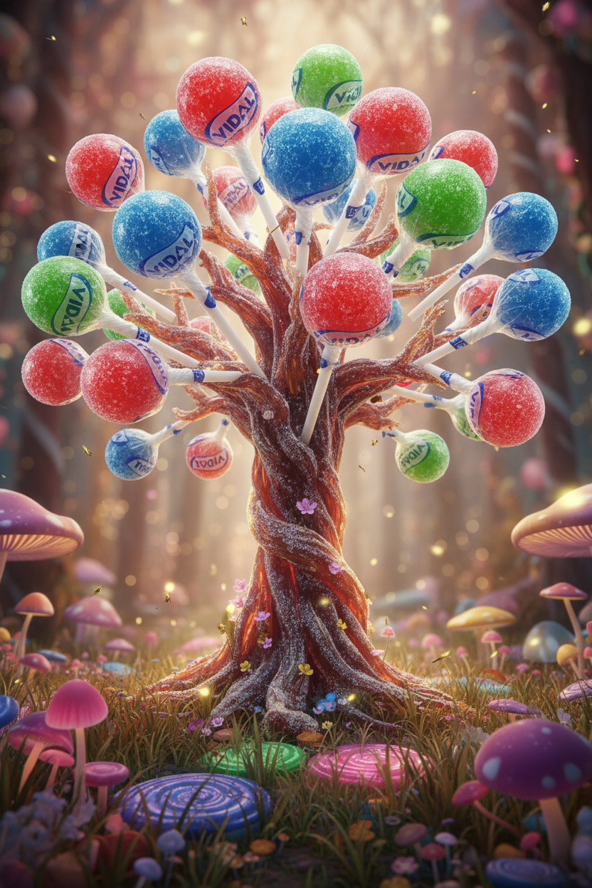 VIDAL Sucettes Bicolores Tache Langues